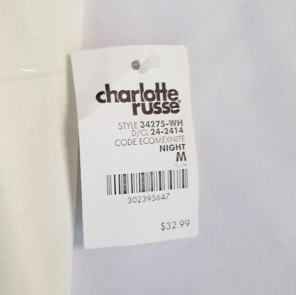 Charlotte Russe Halter Maxi Dress Scalloped Romper Shorts Overlay Cream Medium - Picture 8 of 14